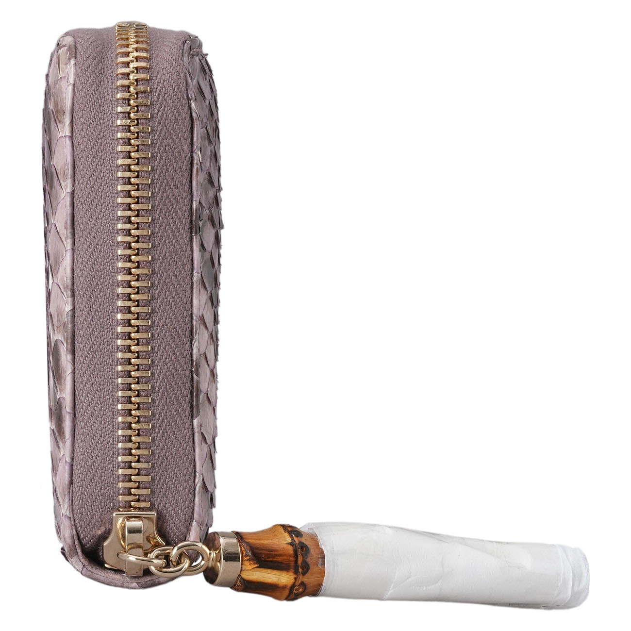 GUCCI(USED)구찌 307984 파이톤 레더 뱀부 장지갑