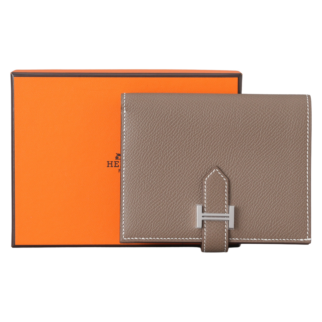 HERMES(NEW)에르메스 베안 컴팩트 월릿 에토프 은장