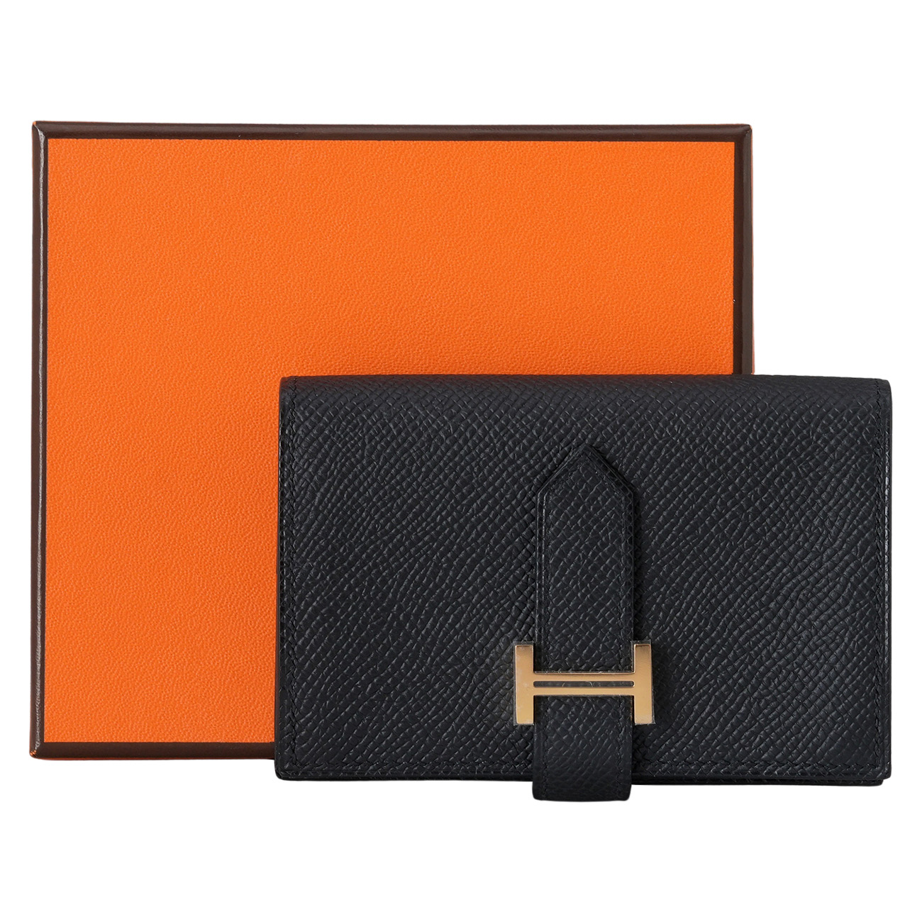 HERMES(NEW)에르메스 베안 카드지갑 느와 금장 (새상품) NEW PRODUCT