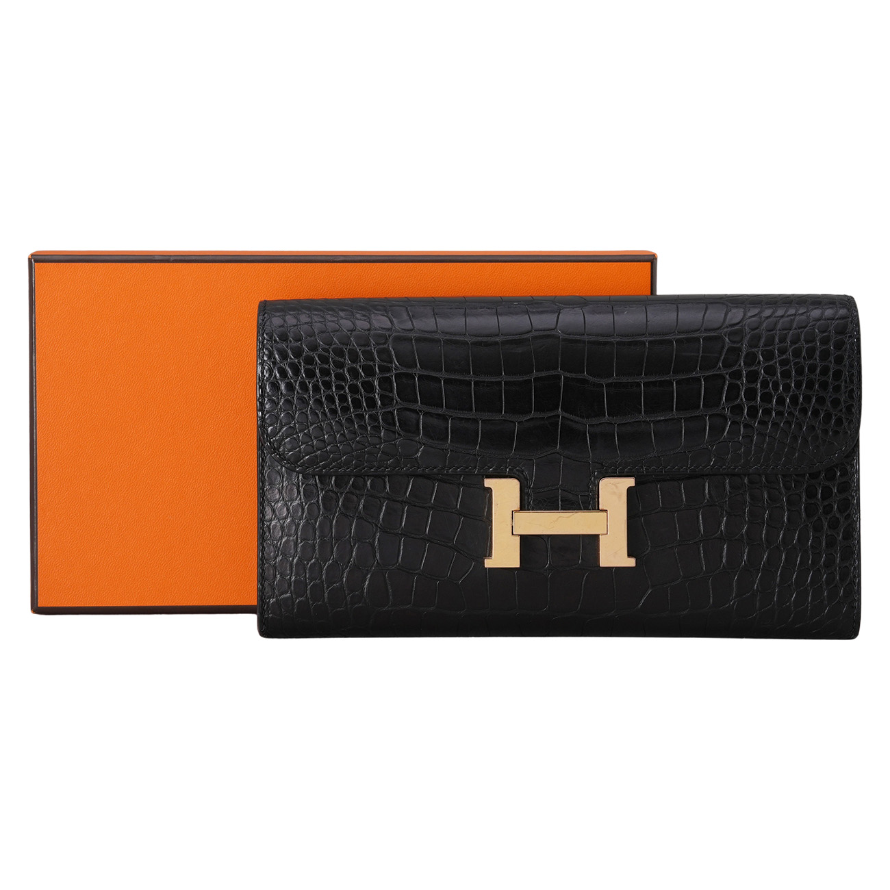 HERMES(USED)에르메스 콘스탄스 와니 장지갑 미시시피