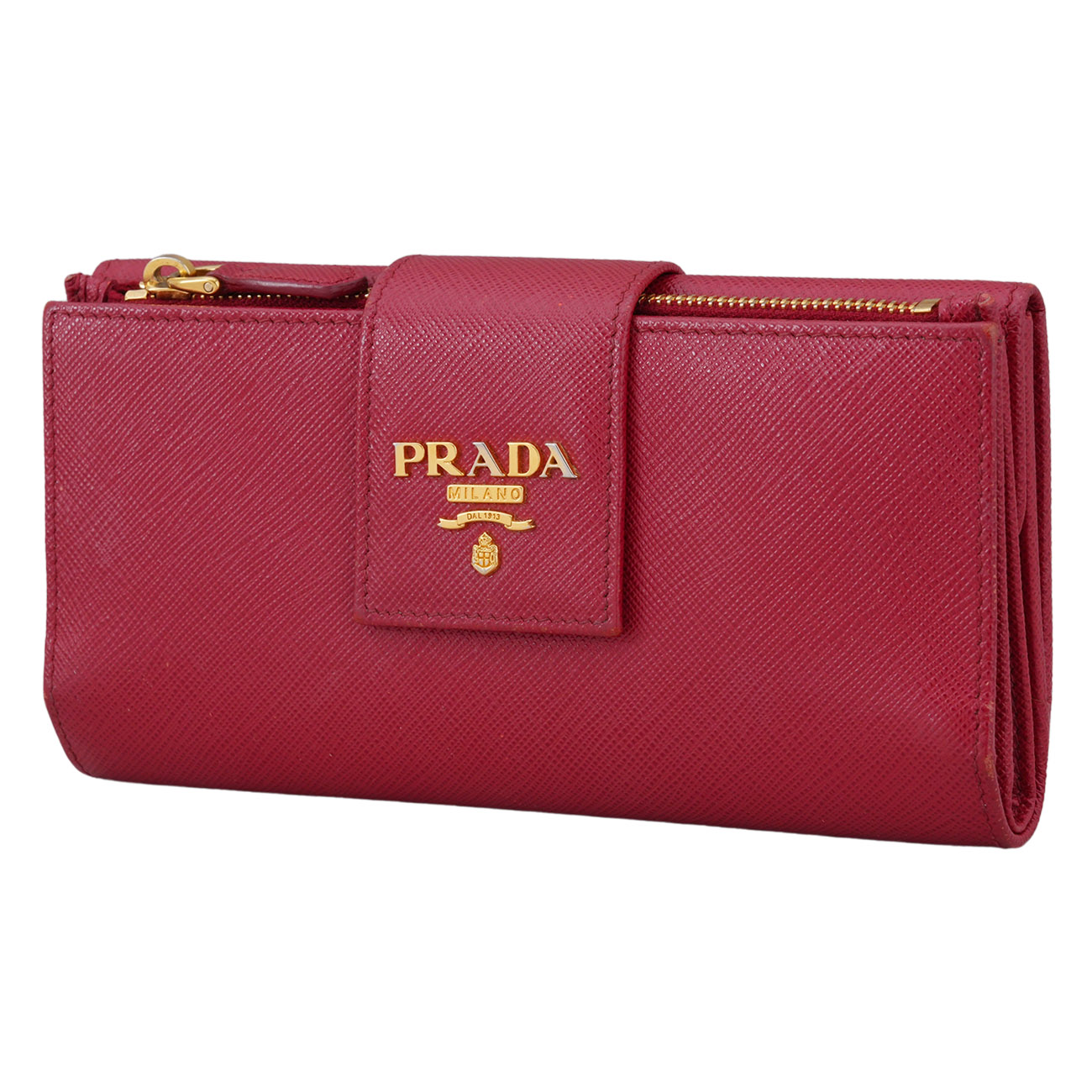 PRADA(USED)프라다 사피아노 플랩 장지갑