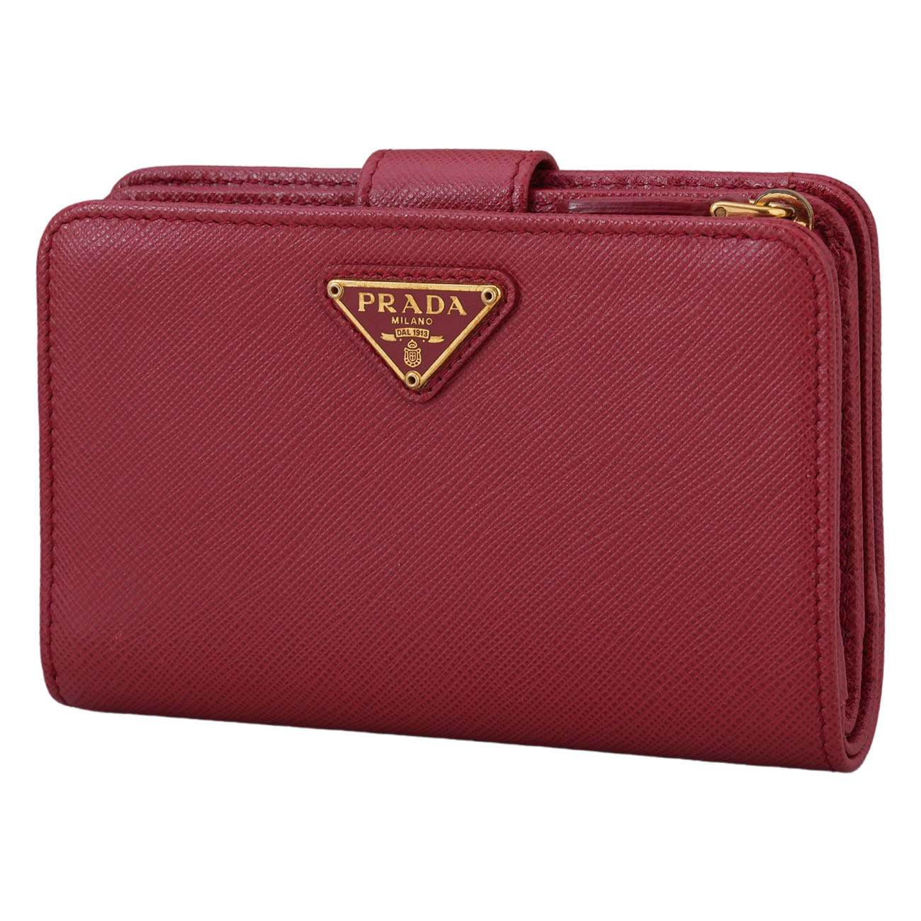 PRADA(USED)프라다 사피아노 지퍼 중지갑