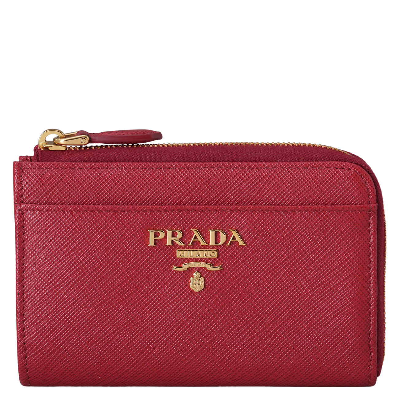 PRADA(USED)프라다 사피아노 지퍼 키링 지갑