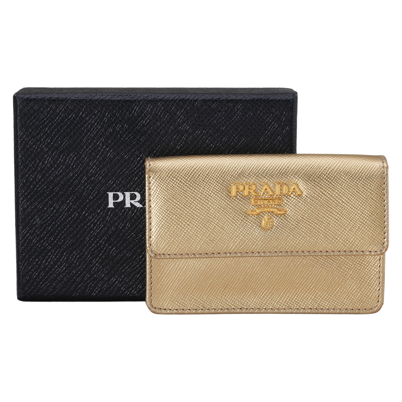 PRADA(USED)프라다 1M0881 사피아노 카드지갑