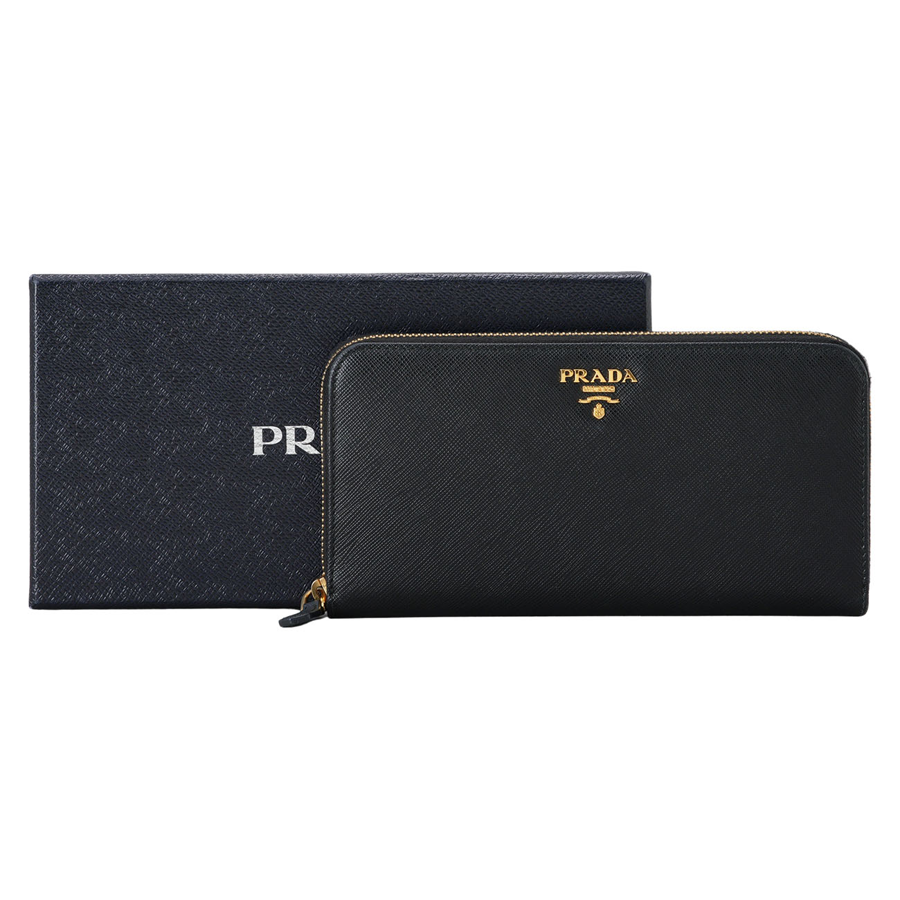 PRADA(USED)프라다 1ML506 사피아노 지퍼 장지갑