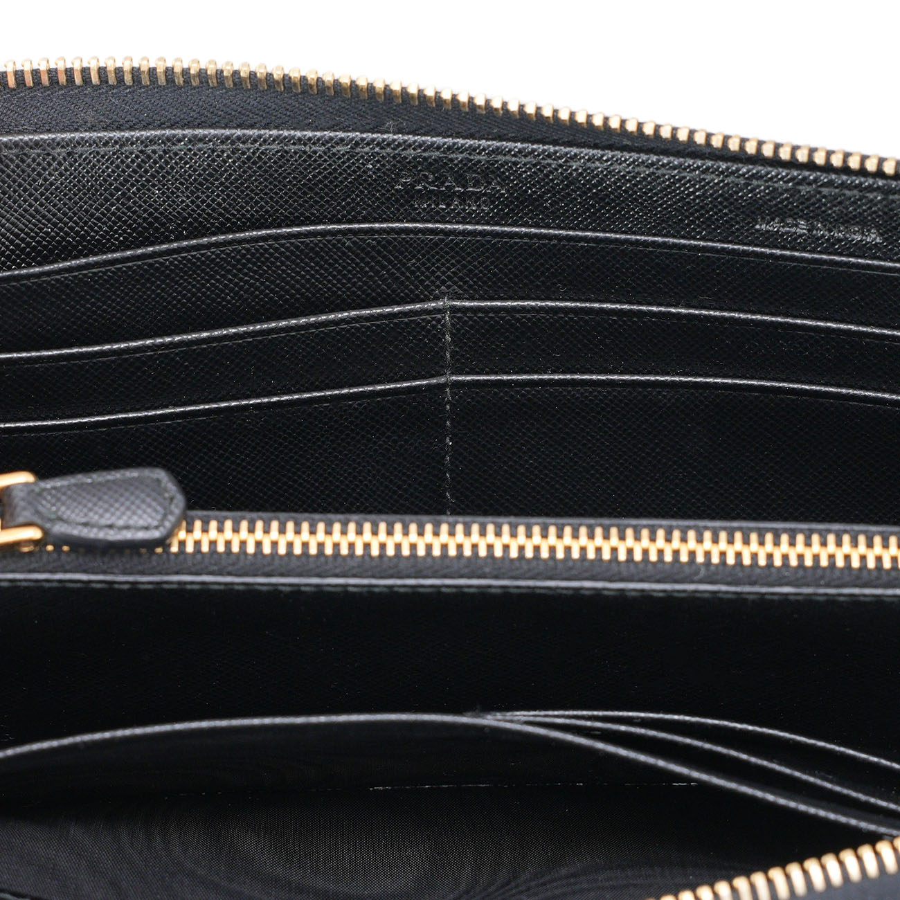 PRADA(USED)프라다 사피아노 지퍼 장지갑
