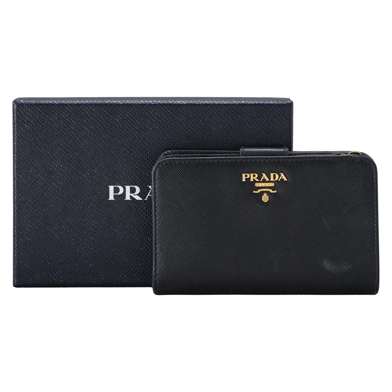 PRADA(USED)프라다 사피아노 지퍼 중지갑