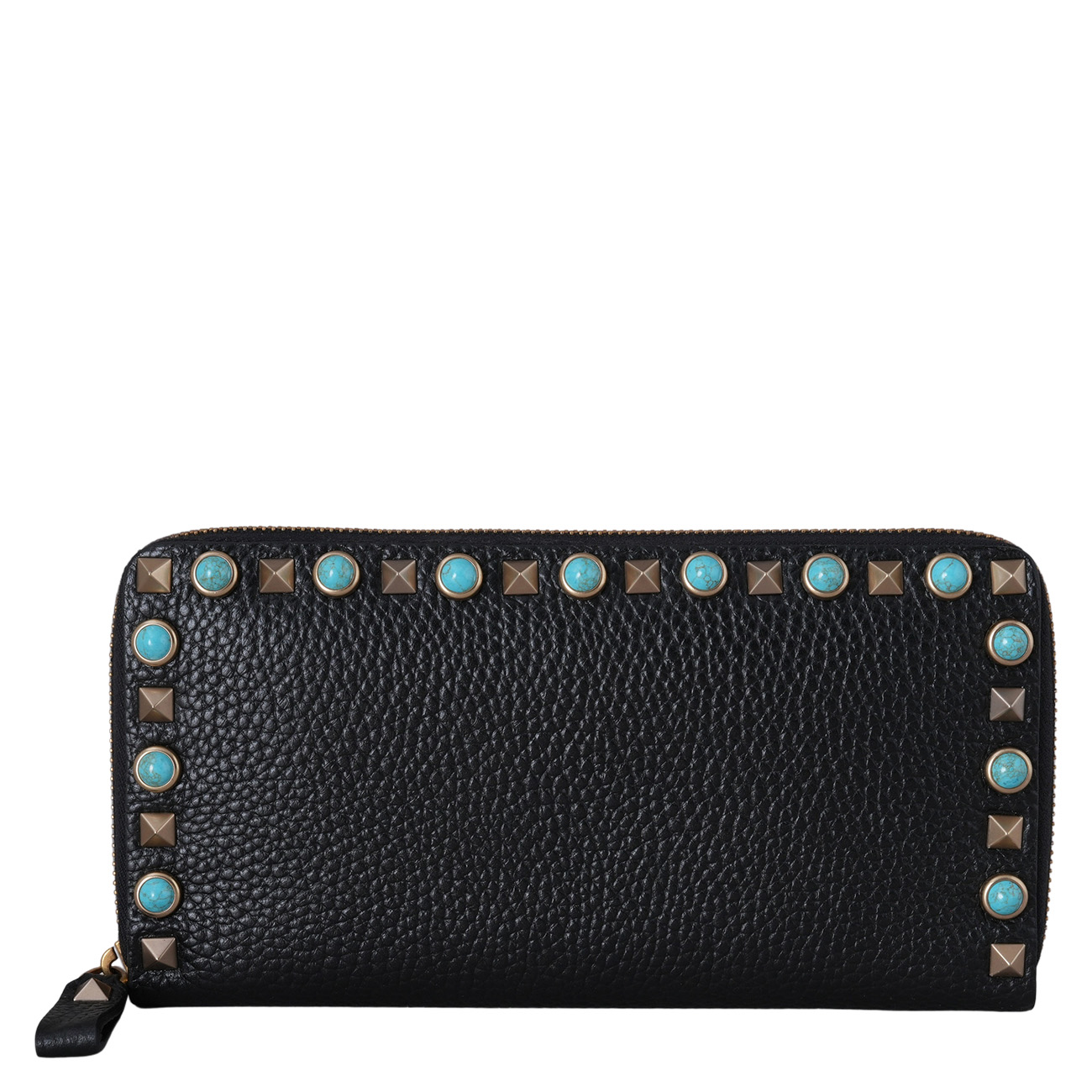 VALENTINO(USED)발렌티노 락스터드 가라바니 지퍼 장지갑