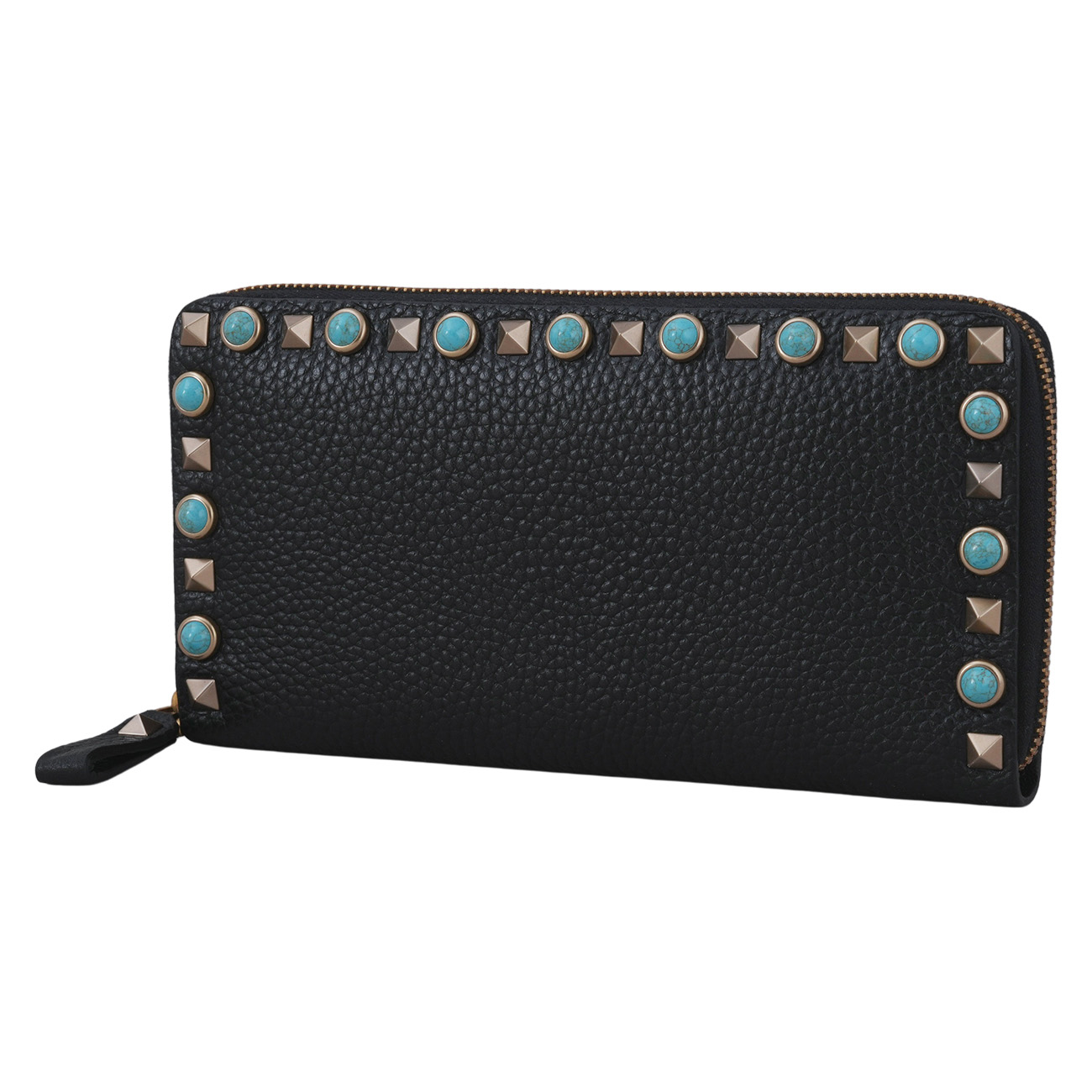 VALENTINO(USED)발렌티노 락스터드 가라바니 지퍼 장지갑