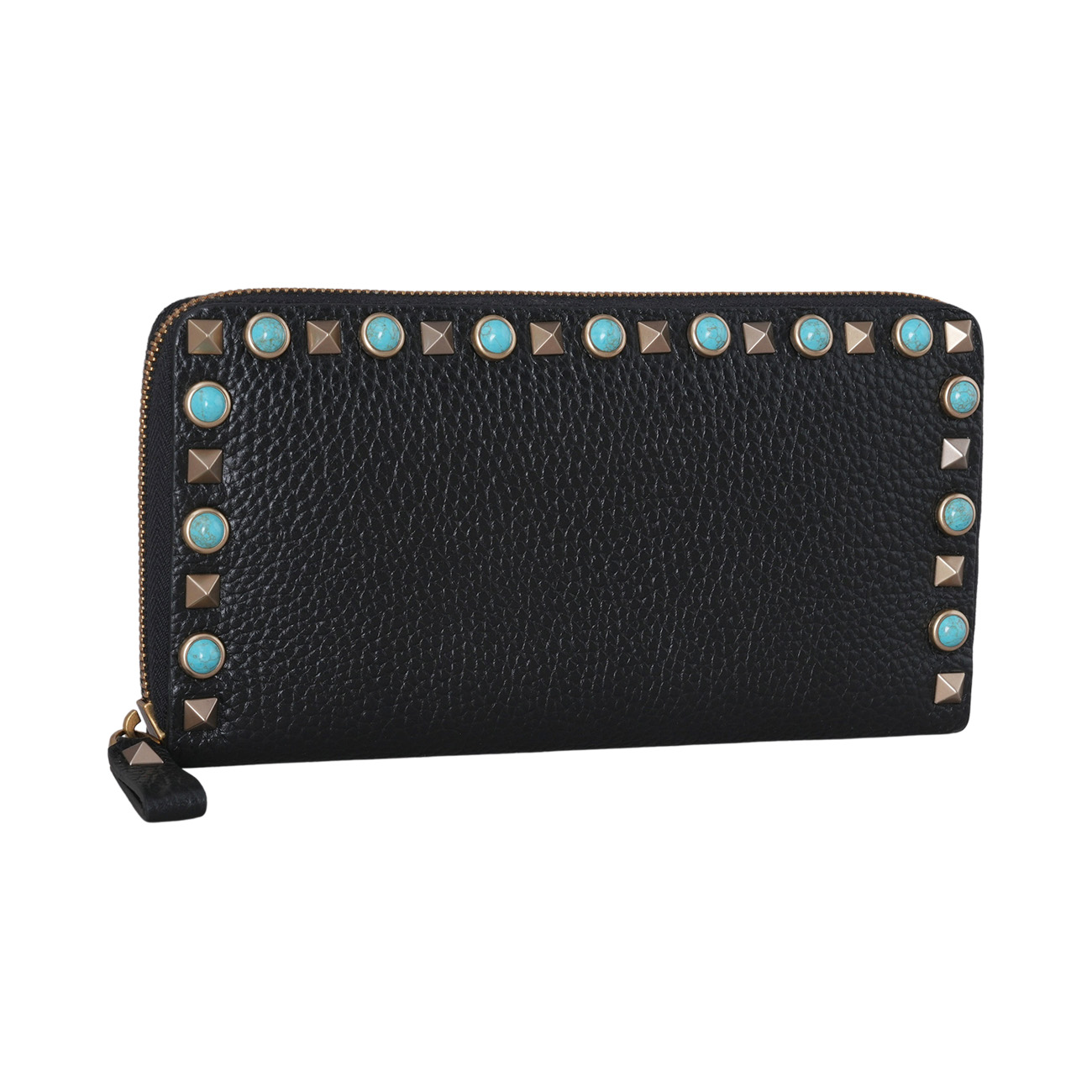 VALENTINO(USED)발렌티노 락스터드 가라바니 지퍼 장지갑