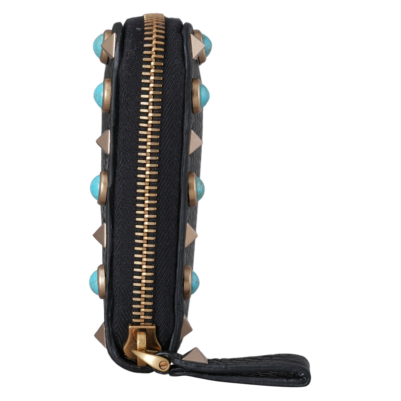 VALENTINO(USED)발렌티노 락스터드 가라바니 지퍼 장지갑