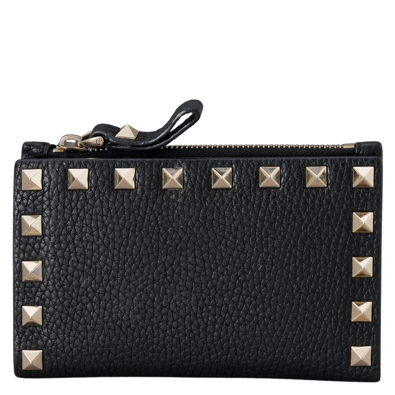 VALENTINO(USED)발렌티노 락스터드 지퍼 카드지갑
