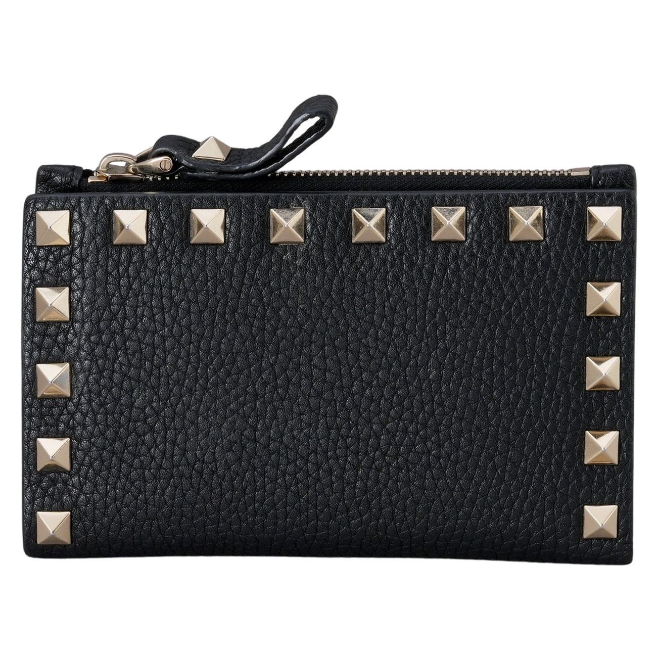 VALENTINO(USED)발렌티노 락스터드 지퍼 카드지갑
