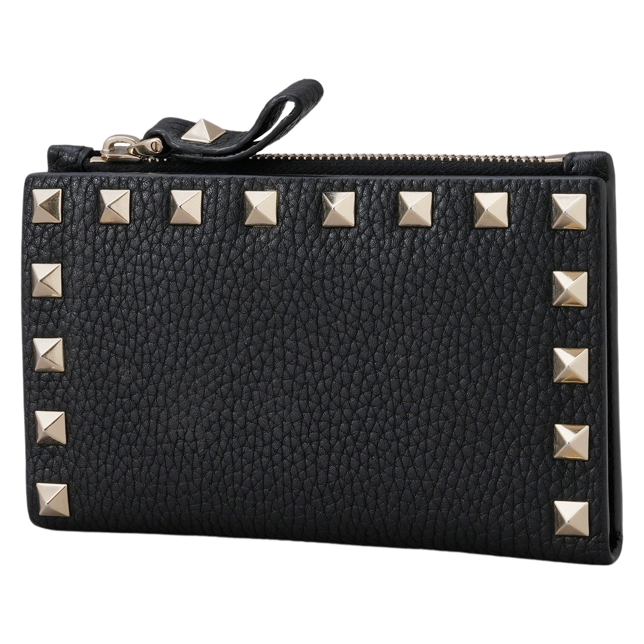 VALENTINO(USED)발렌티노 락스터드 지퍼 카드지갑