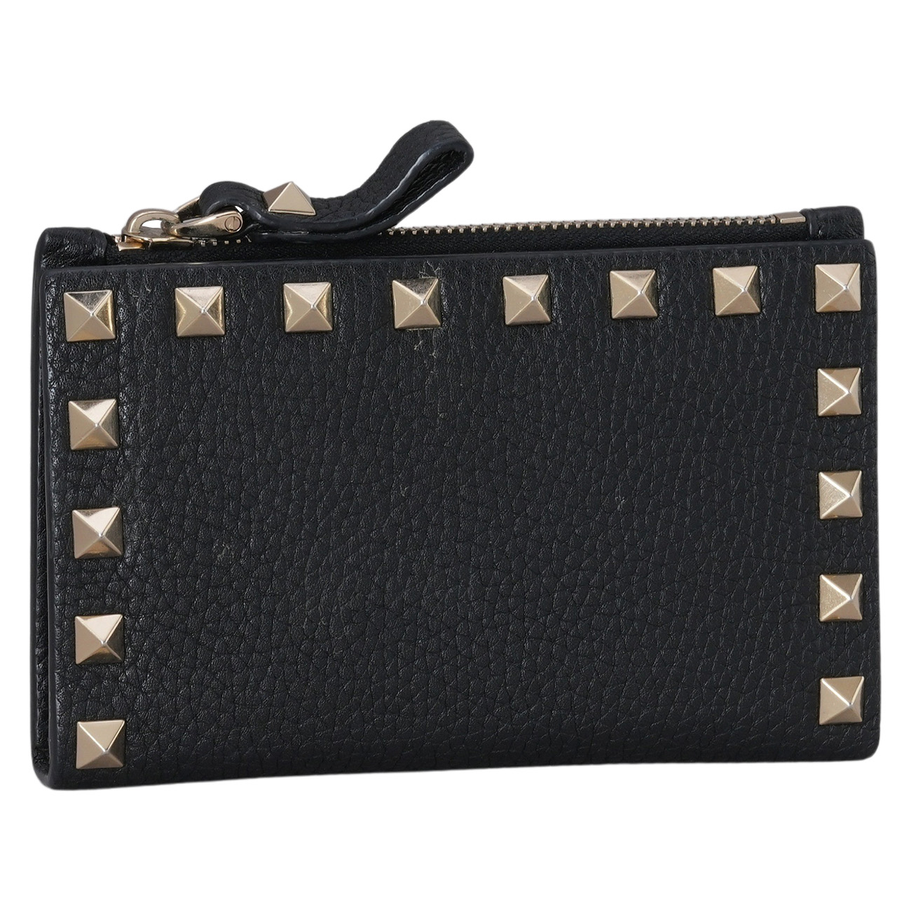 VALENTINO(USED)발렌티노 락스터드 지퍼 카드지갑
