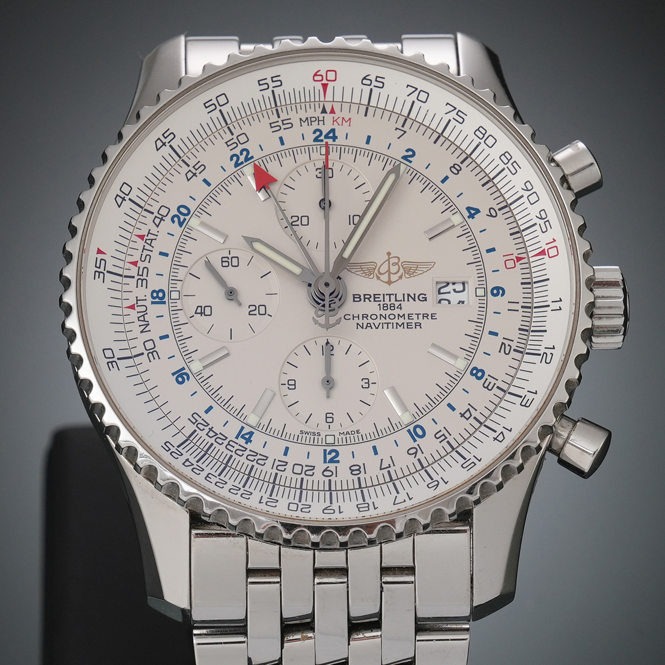 BREITLING(USED)브라이틀링 네비타이머 월드 크로노 A2432212