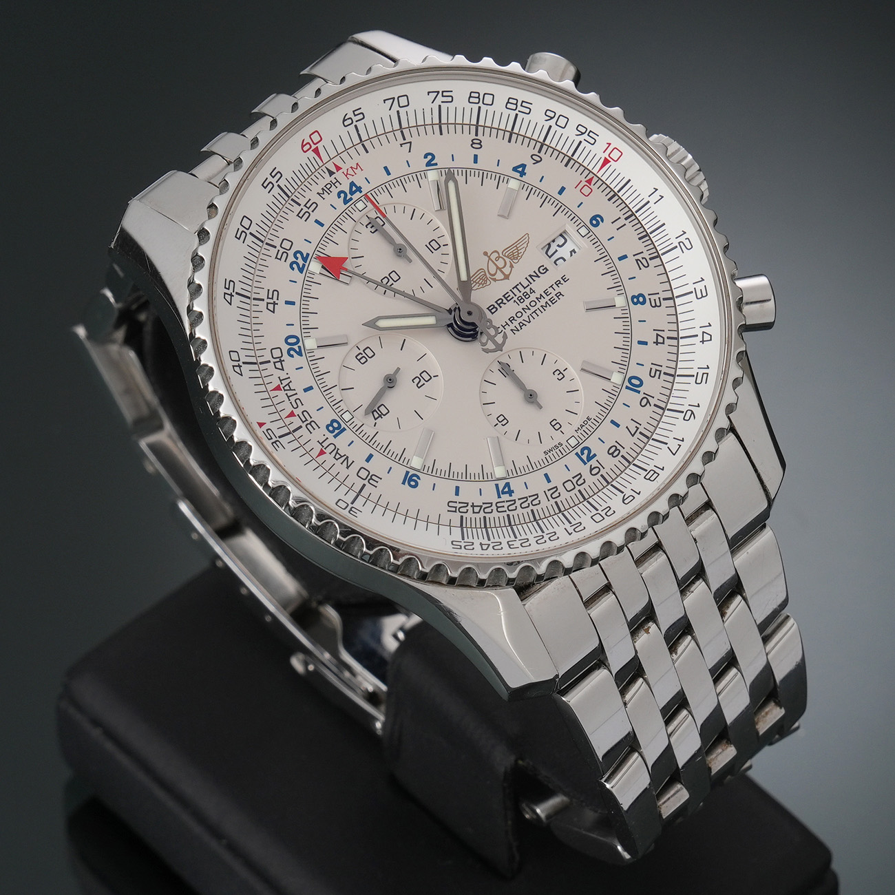 BREITLING(USED)브라이틀링 네비타이머 월드 크로노 A2432212