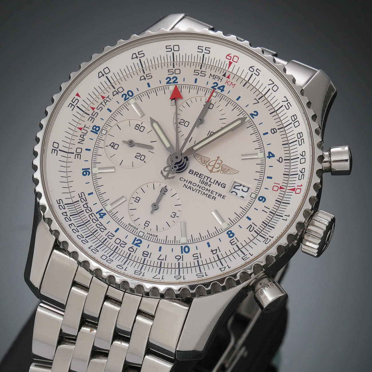 BREITLING(USED)브라이틀링 네비타이머 월드 크로노 A2432212