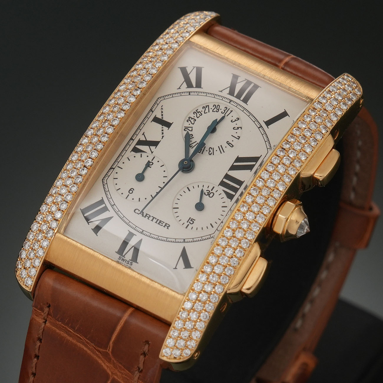 CARTIER(USED)까르띠에 탱크 아메리칸 라지 WB702151