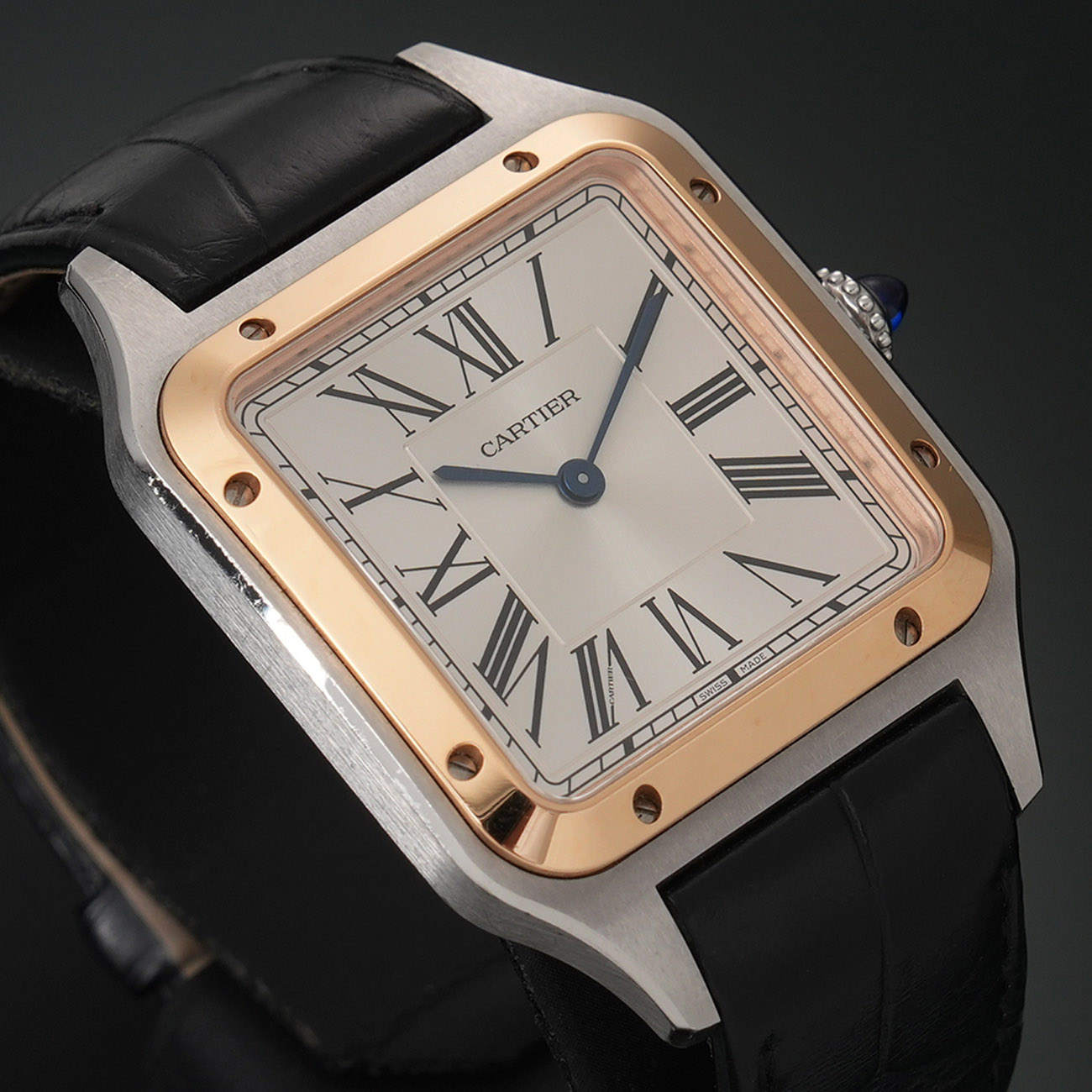 CARTIER(USED)까르띠에 산토스 뒤몽 콤비 라지 W2SA0011