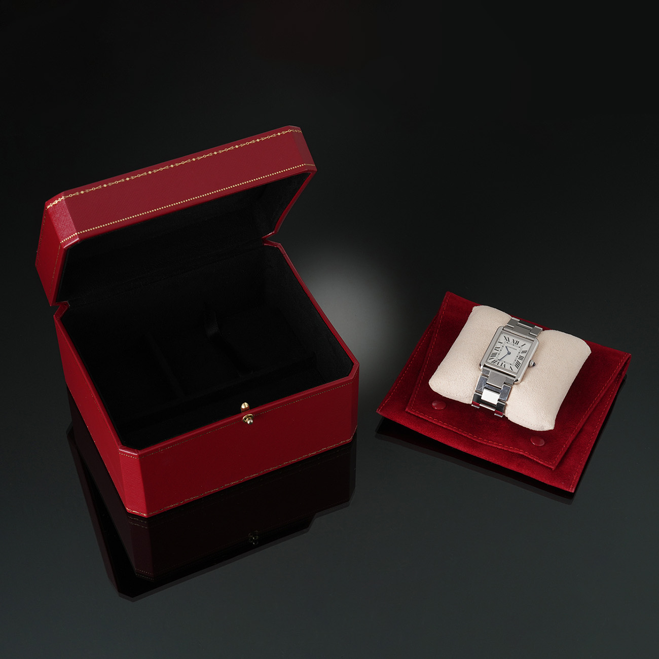 CARTIER(USED)까르띠에 탱크 솔로 라지 쿼츠 W5200014