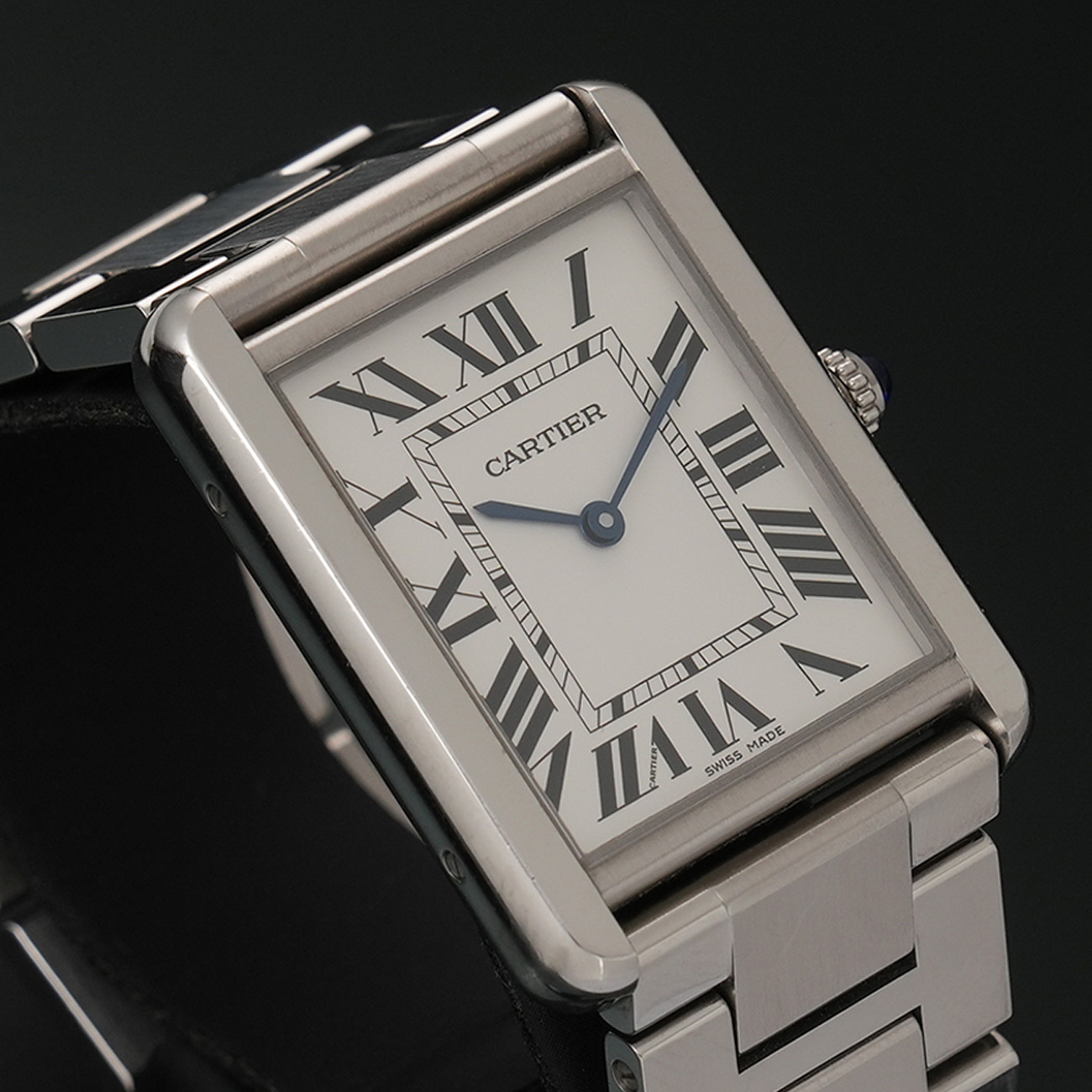 CARTIER(USED)까르띠에 탱크 솔로 라지 쿼츠 W5200014