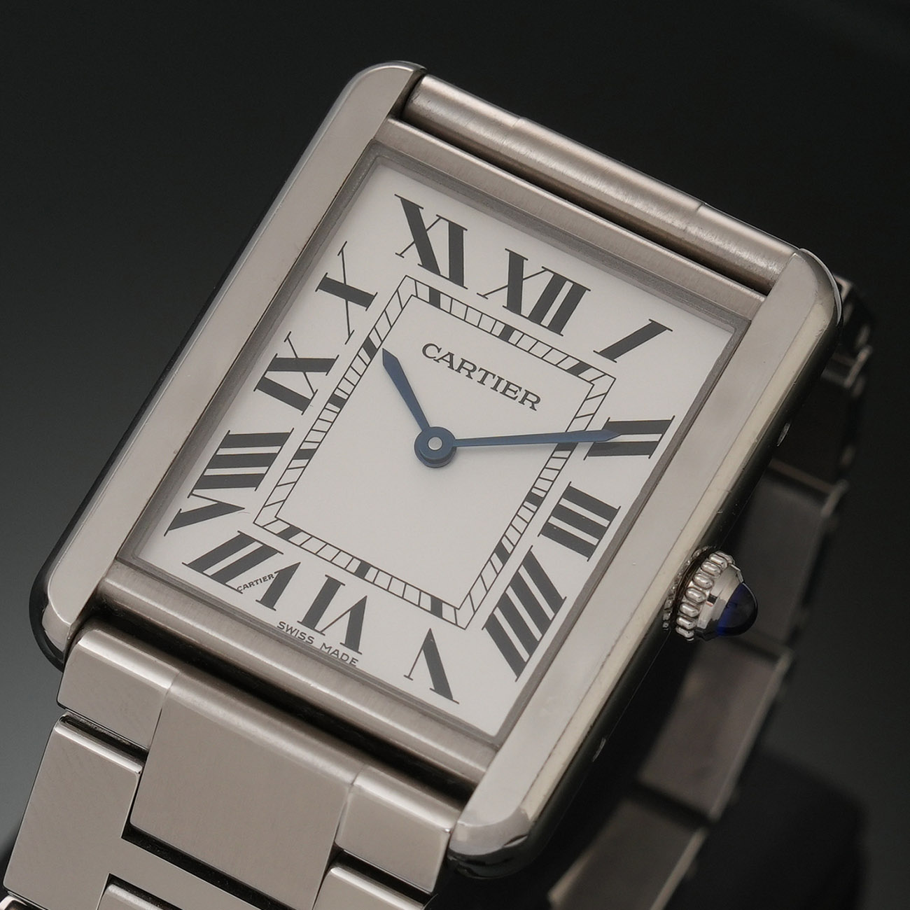 CARTIER(USED)까르띠에 탱크 솔로 라지 쿼츠 W5200014