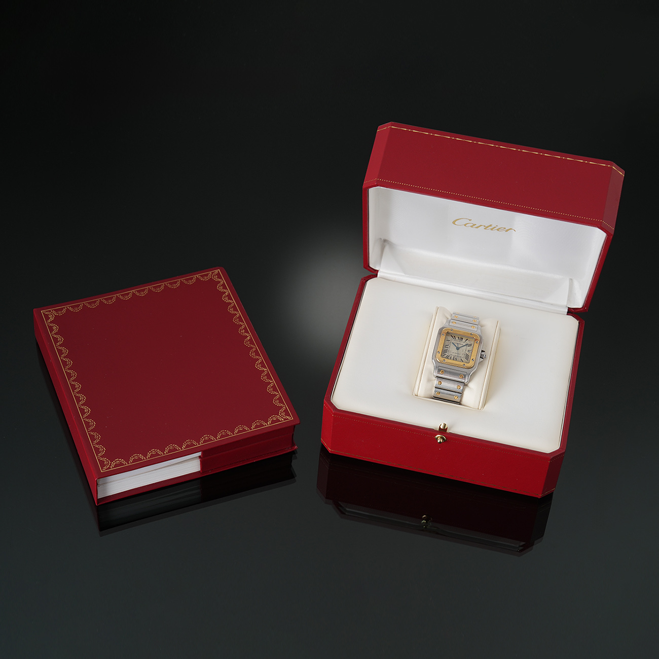 CARTIER(USED)까르띠에 산토스 갈베 콤비 라지