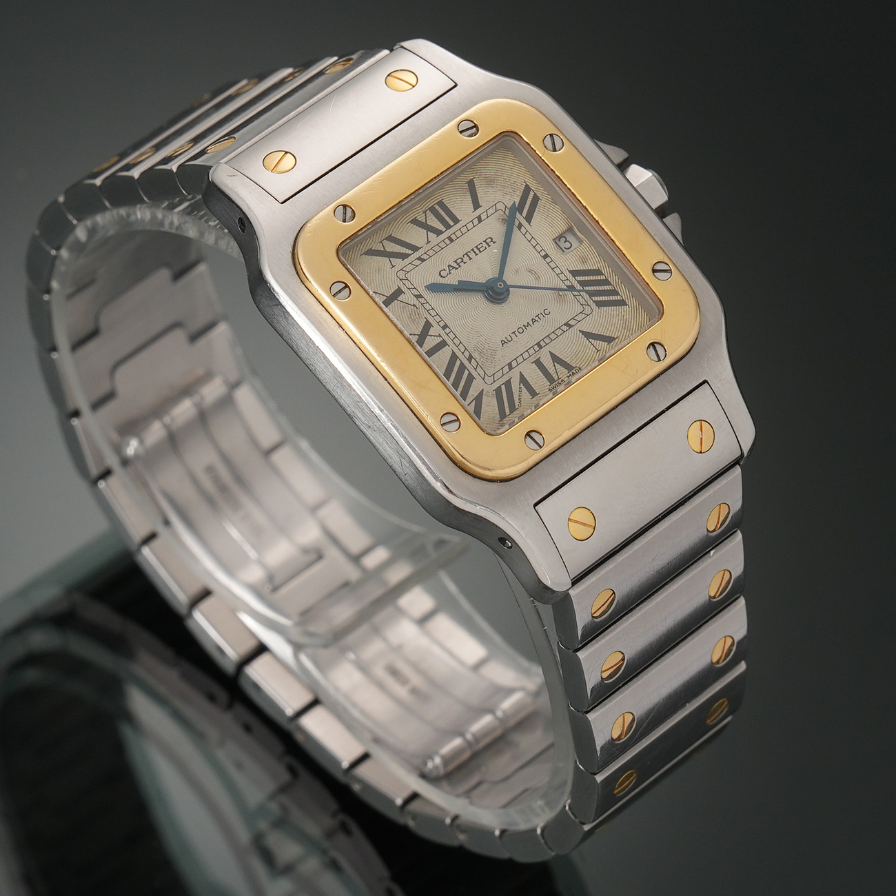 CARTIER(USED)까르띠에 산토스 갈베 콤비 라지