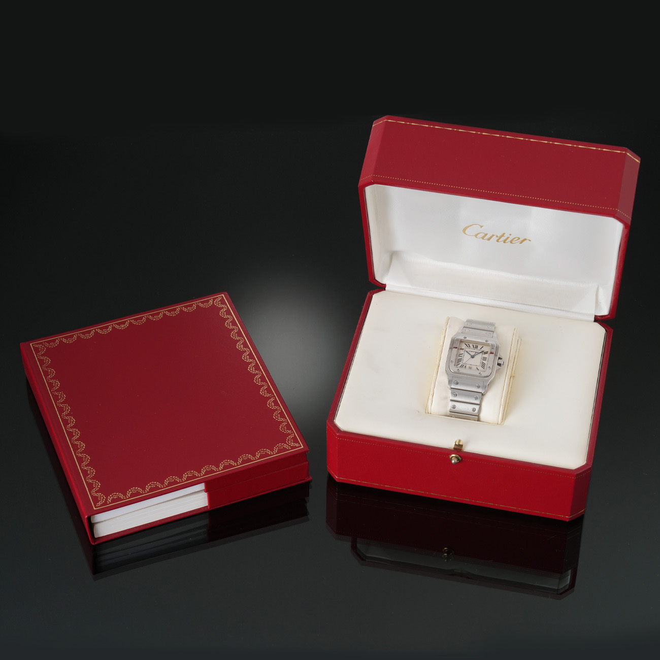 CARTIER(USED)까르띠에 W20060D6 산토스 갈베 스틸 라지