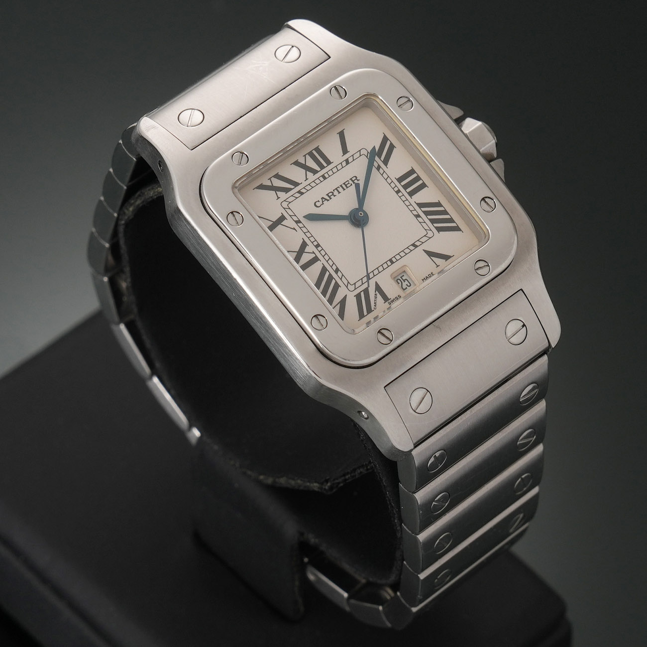 CARTIER(USED)까르띠에 W20060D6 산토스 갈베 스틸 라지
