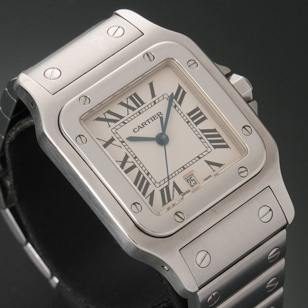 CARTIER(USED)까르띠에 W20060D6 산토스 갈베 스틸 라지