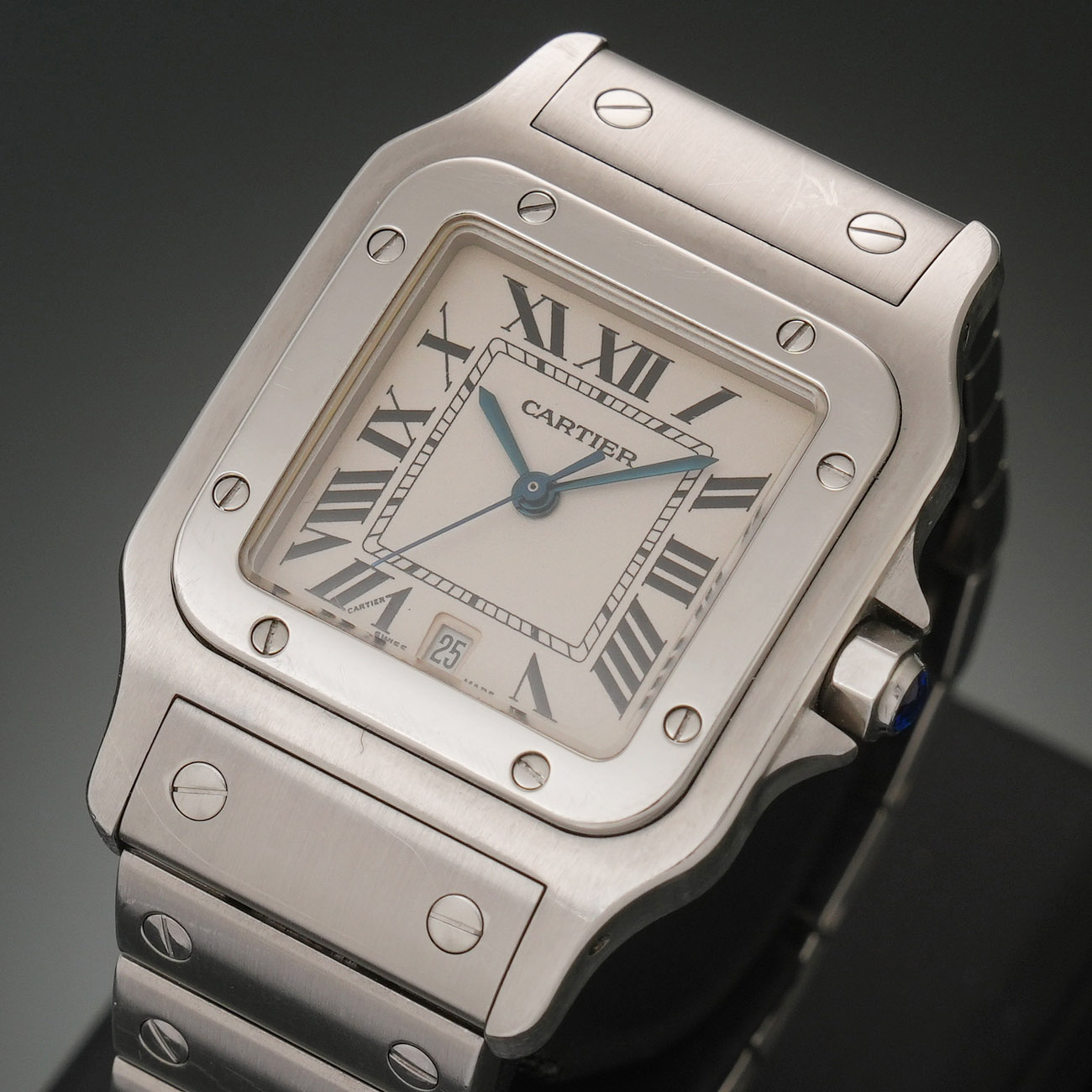 CARTIER(USED)까르띠에 W20060D6 산토스 갈베 스틸 라지