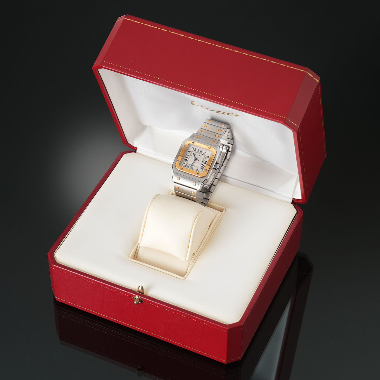 CARTIER(USED)까르띠에 산토스 드 까르띠에 갈베 시계 W20011C4