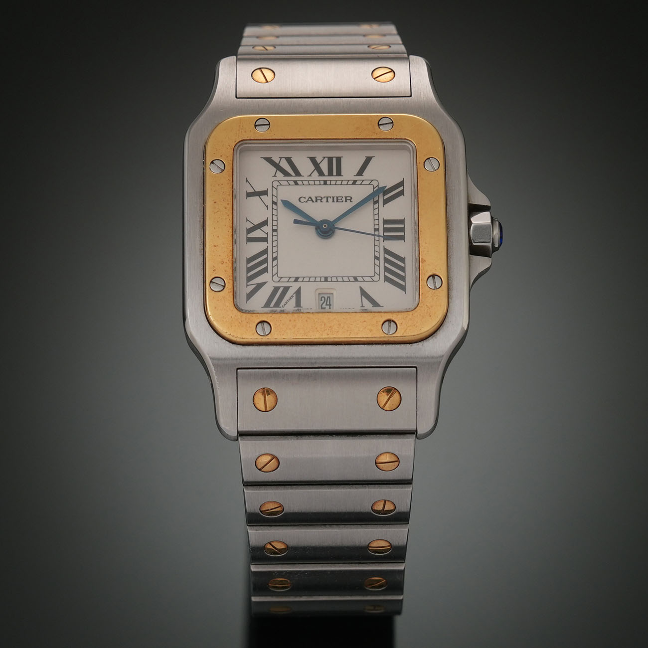CARTIER(USED)까르띠에 산토스 드 까르띠에 갈베 시계 W20011C4