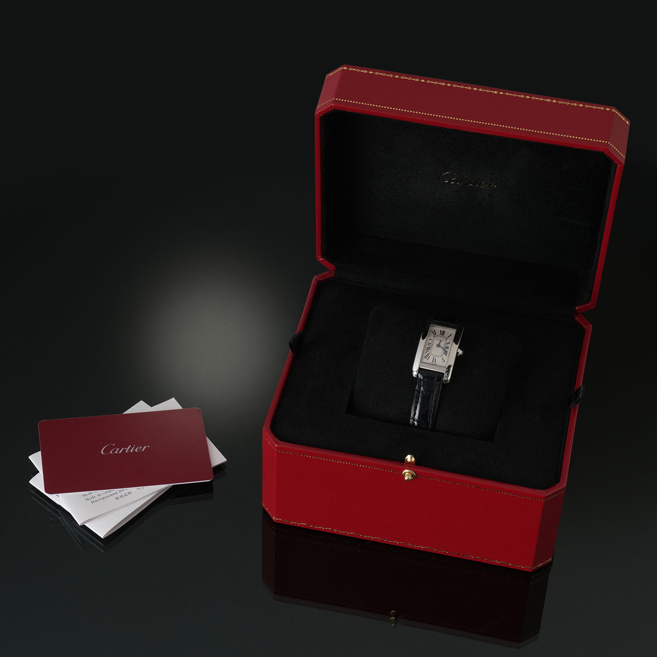 CARTIER(USED)까르띠에 탱크 아메리칸 스몰 WSTA0016