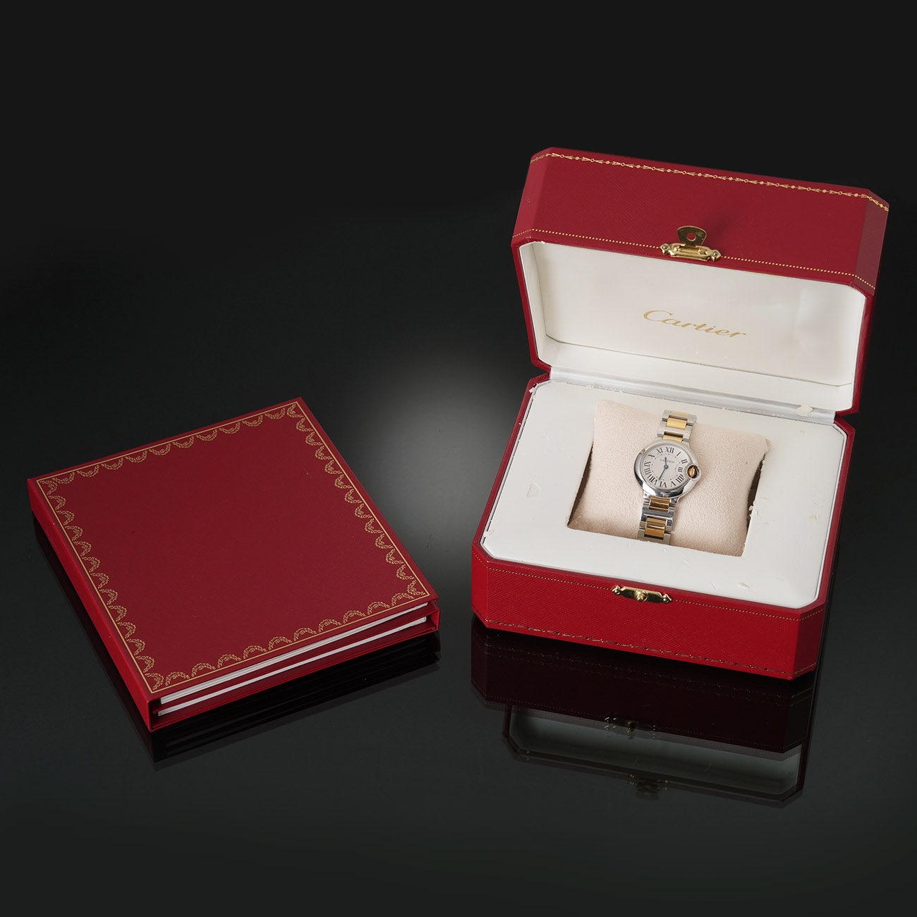CARTIER(USED)까르띠에 발롱블루 28 콤비 W69007Z3