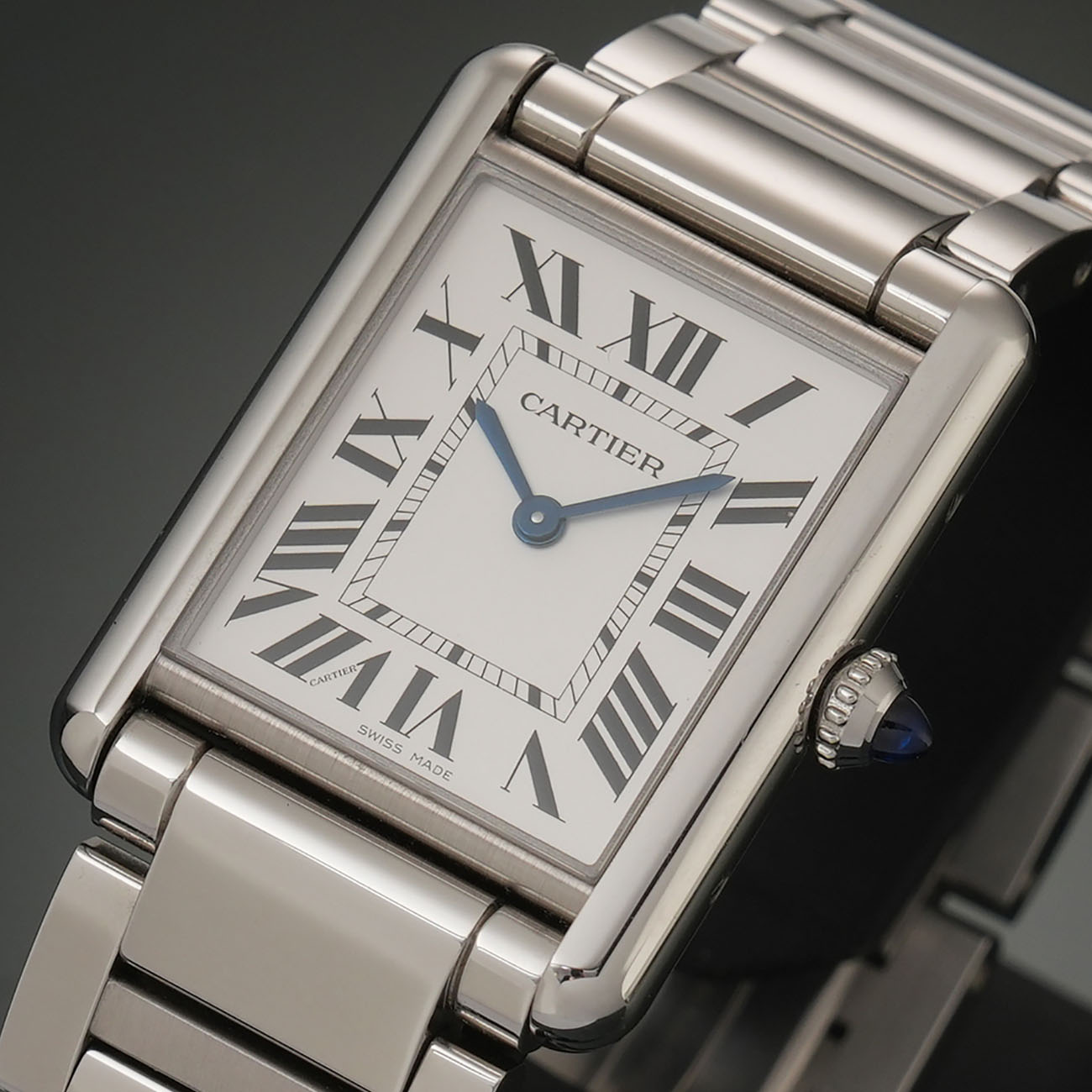 CARTIER(USED)까르띠에 탱크 머스트 라지 스틸 쿼츠 WSTA0052