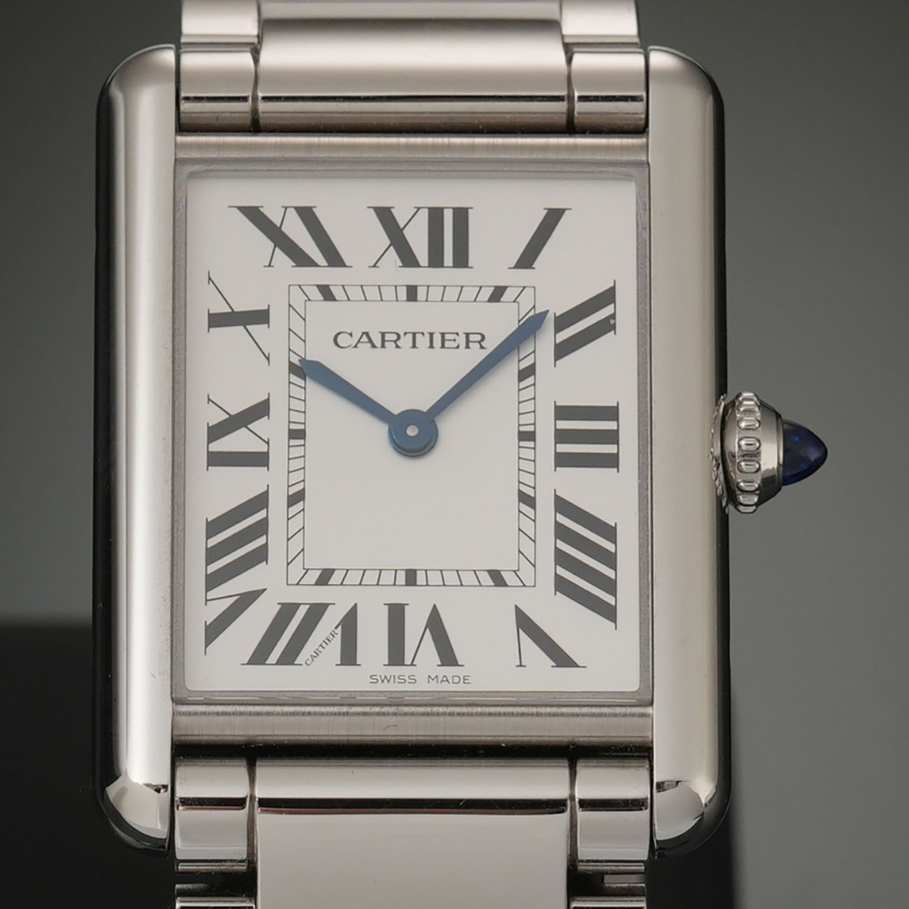 CARTIER(USED)까르띠에 탱크 머스트 라지 스틸 쿼츠 WSTA0052