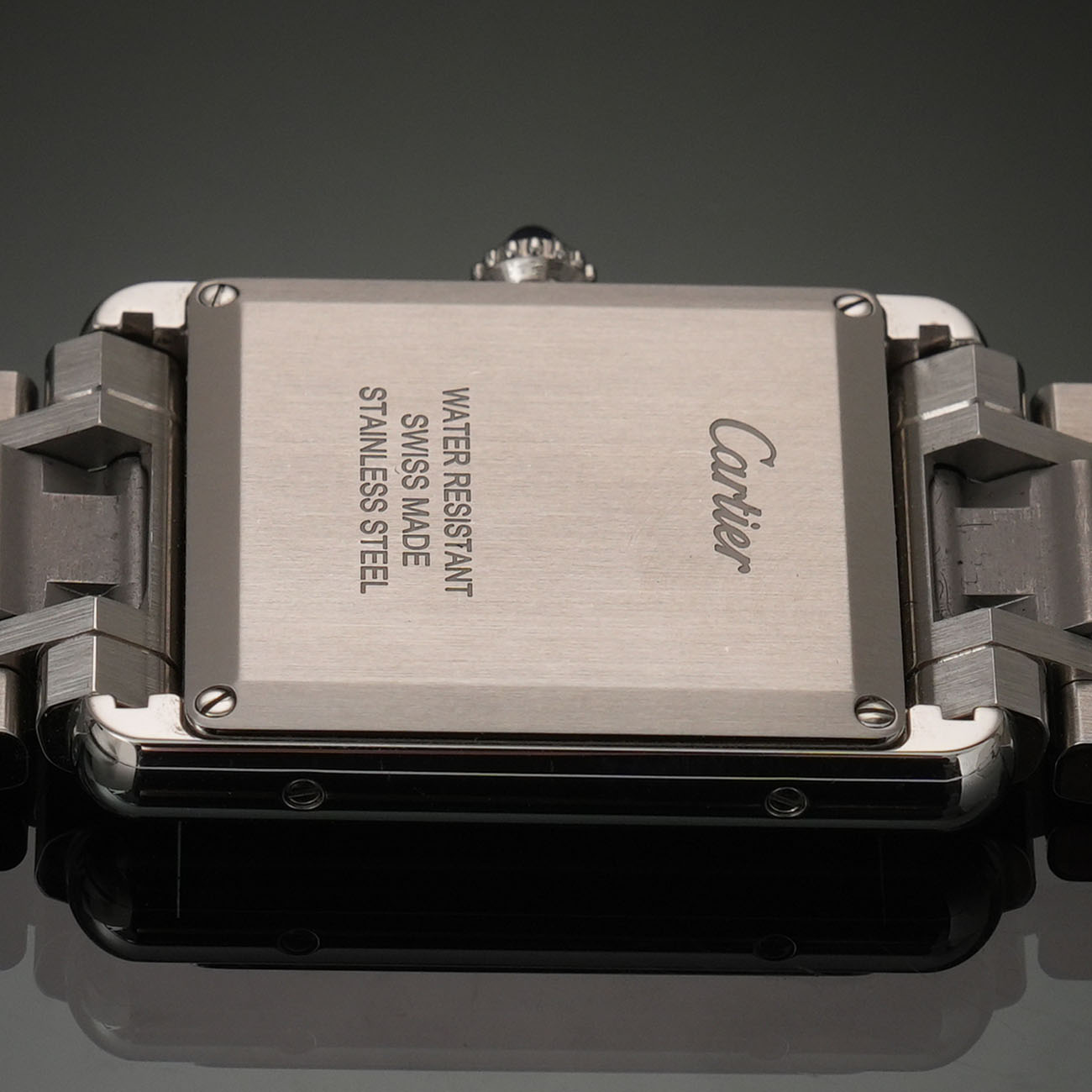 CARTIER(USED)까르띠에 탱크 머스트 라지 스틸 쿼츠 WSTA0052