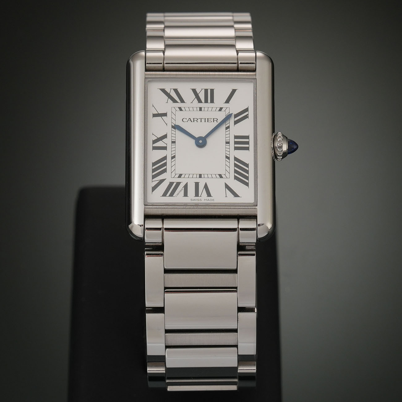 CARTIER(USED)까르띠에 탱크 머스트 라지 스틸 쿼츠 WSTA0052