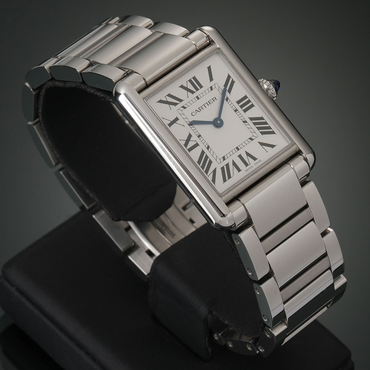 CARTIER(USED)까르띠에 탱크 머스트 라지 스틸 쿼츠 WSTA0052
