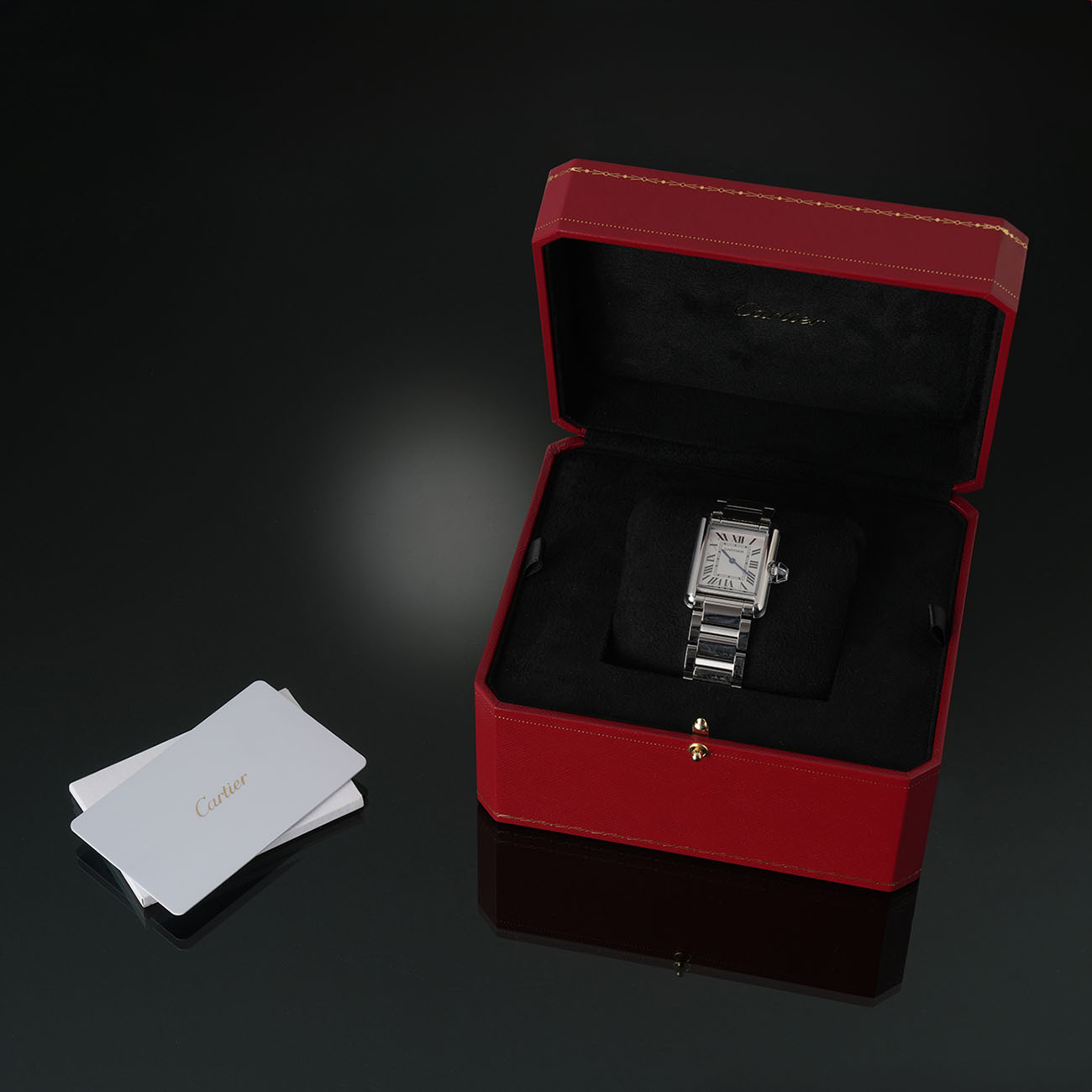 CARTIER(USED)까르띠에 탱크 머스트 라지 스틸 WSTA0052
