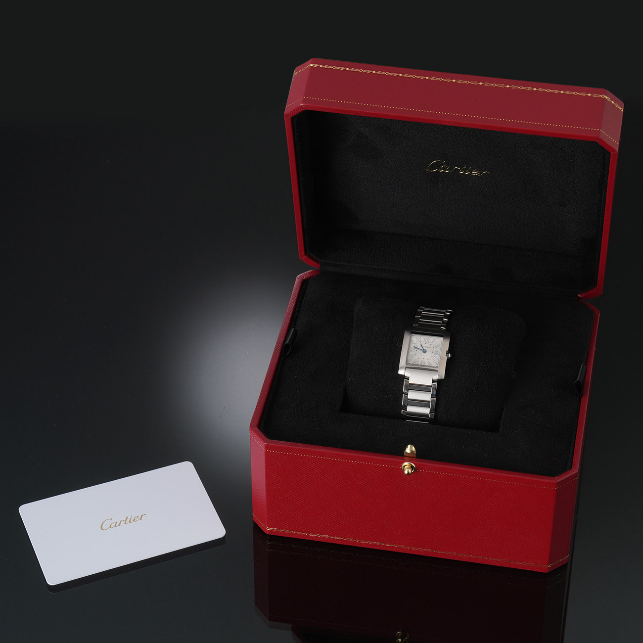 CARTIER(USED)까르띠에 탱크 프랑세즈 스몰 스틸 WSTA0065