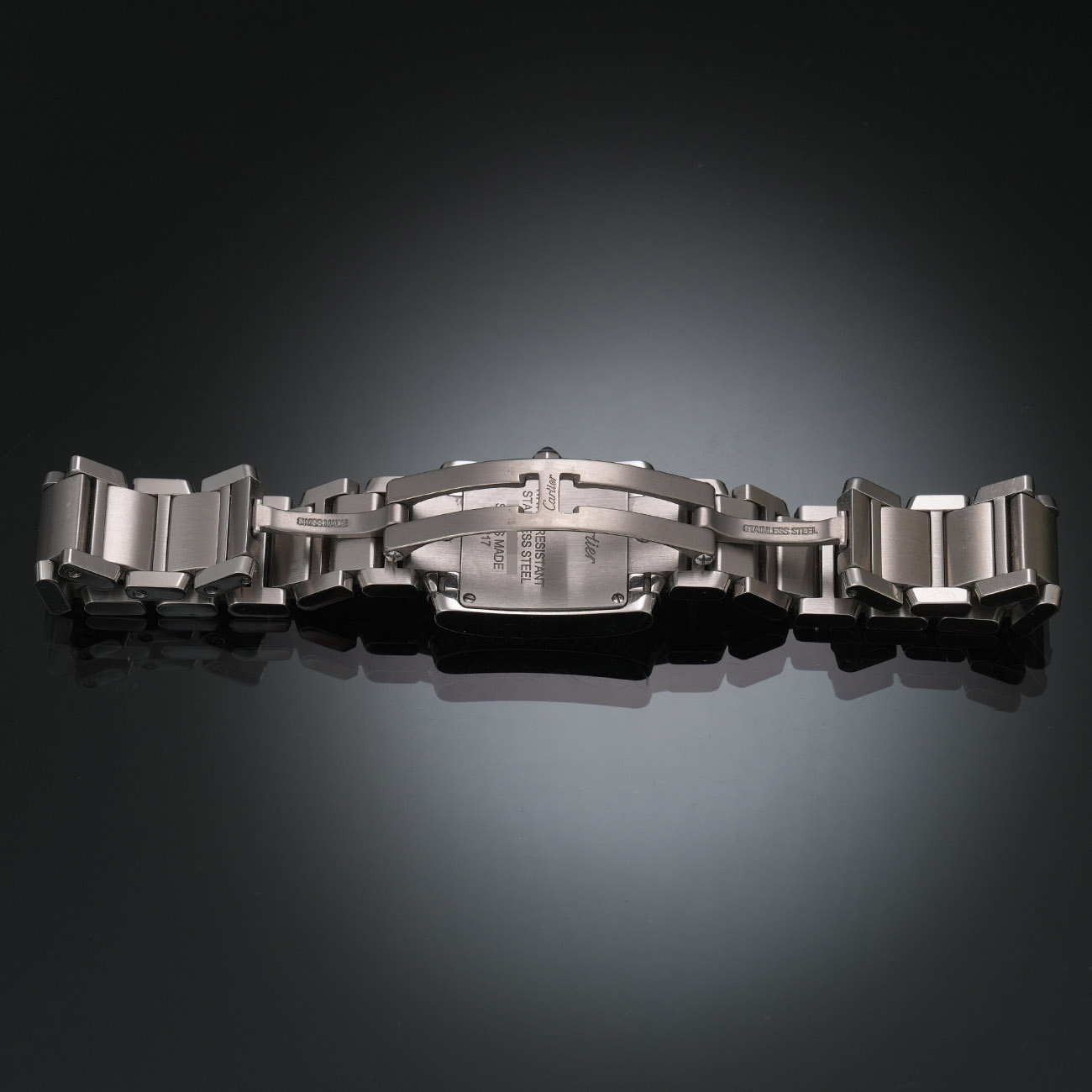 CARTIER(USED)까르띠에 탱크 프랑세즈 스몰 다이아베젤 W4TA0008