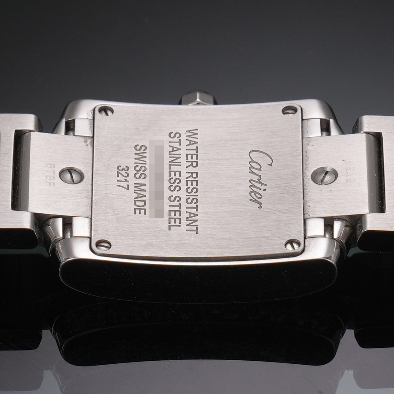 CARTIER(USED)까르띠에 탱크 프랑세즈 스몰 다이아베젤 W4TA0008