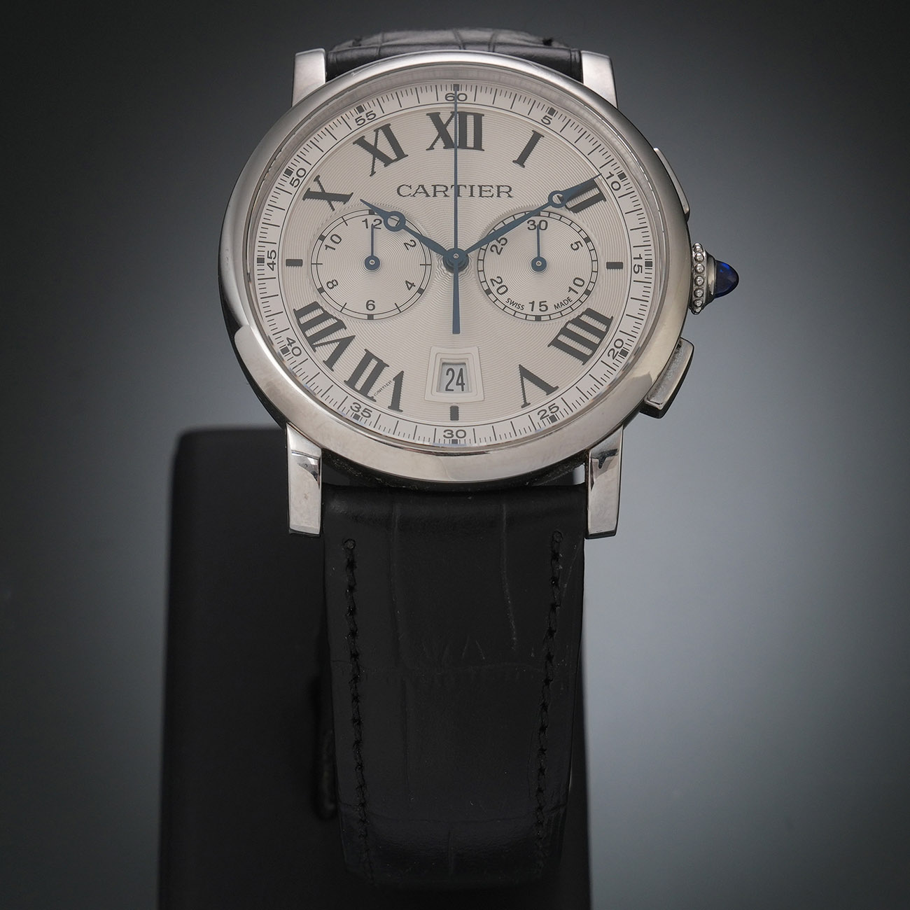 CARTIER(USED)까르띠에 WSRO0002 로통드 드 까르띠에 크로노그래프