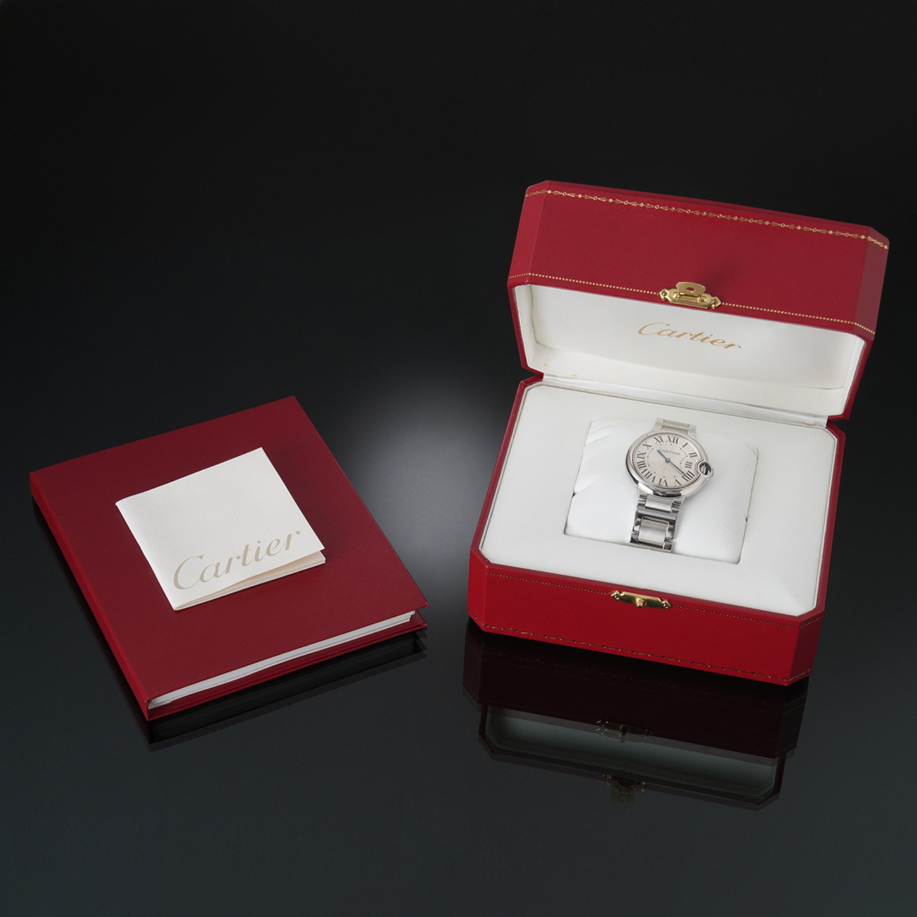 CARTIER(USED)까르띠에 발롱블루 36 쿼츠 W69011Z4