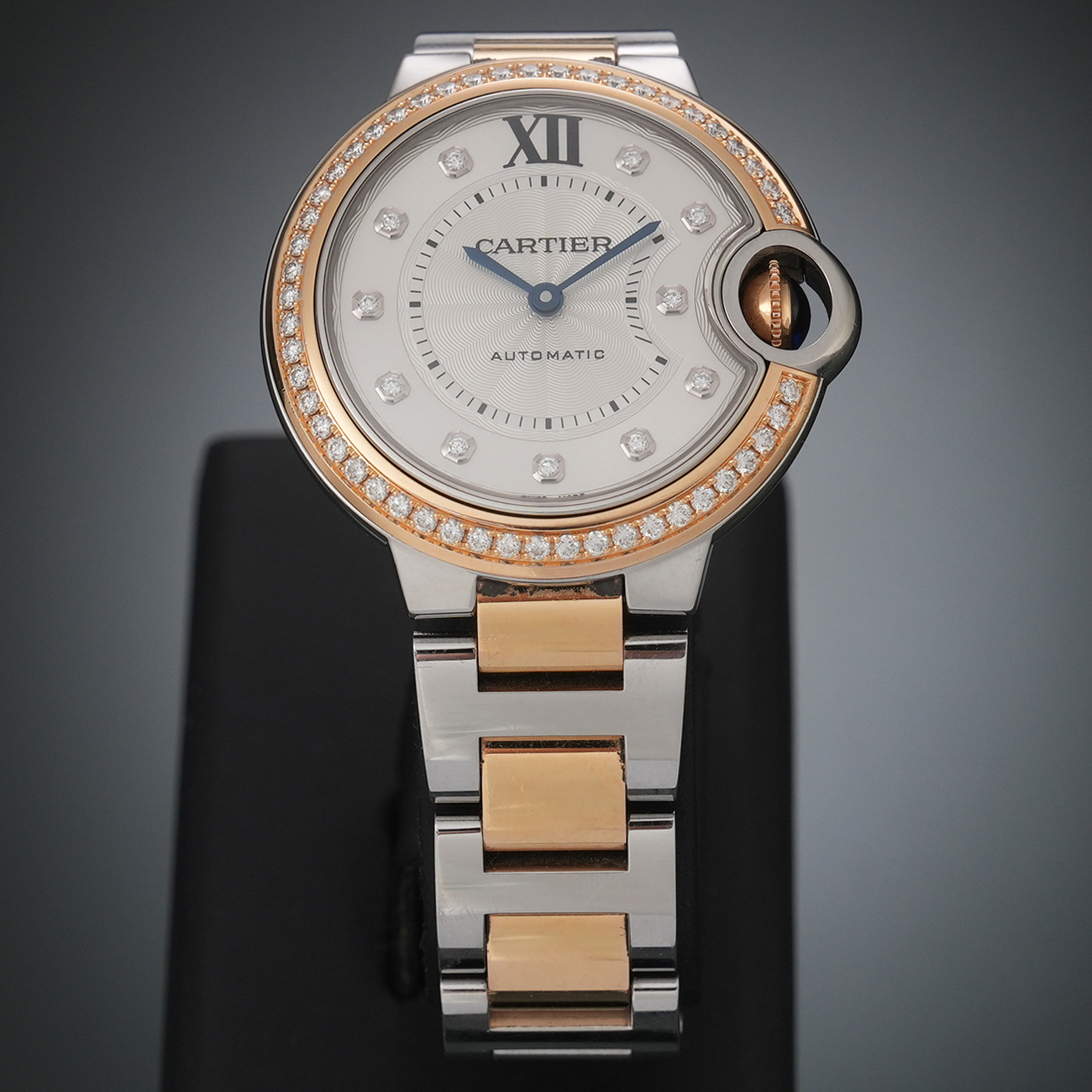 CARTIER(USED)까르띠에 WE902077 발롱블루 33 콤비 다이아베젤