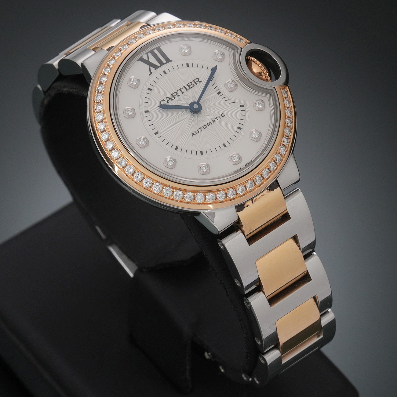 CARTIER(USED)까르띠에 WE902077 발롱블루 33 콤비 다이아베젤